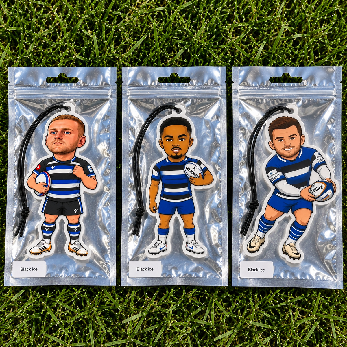 Blue, Black & White Bundle Rugby Air Freshener