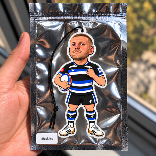 Blue, Black & White No. 10 Rugby Air Freshener