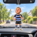 Blue, Black & White No. 10 Rugby Air Freshener