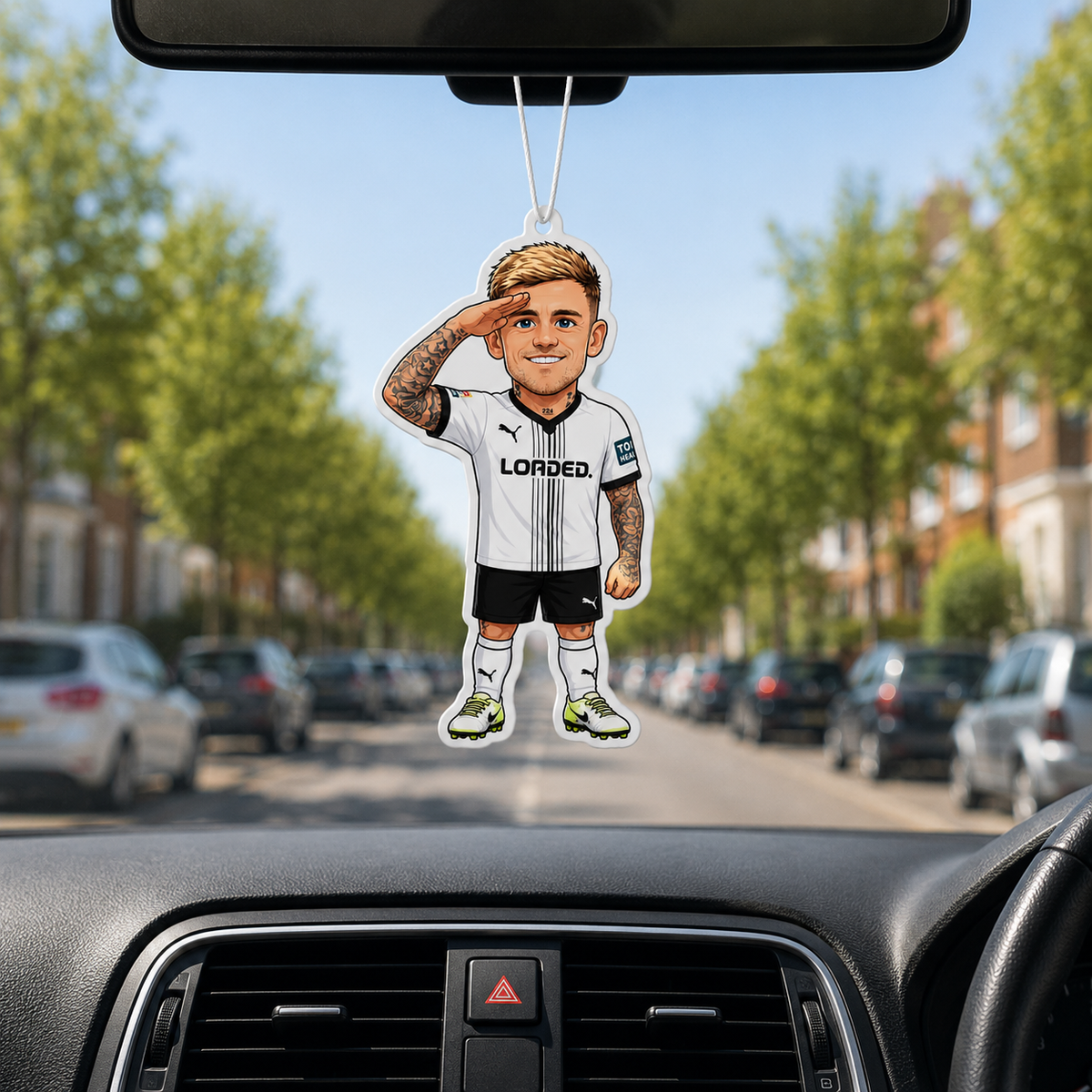 Derby No. 8 Football Air Freshener