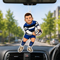 Blue, Black & White No. 9 Rugby Air Freshener